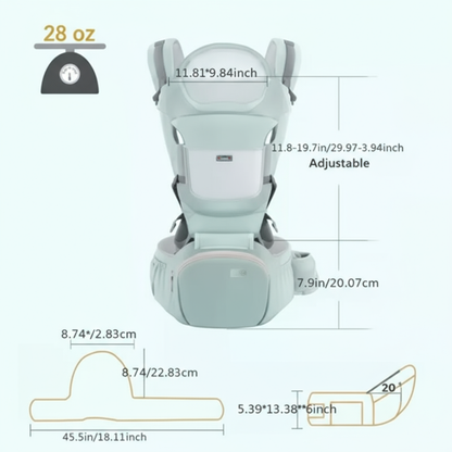Baby Carrier Dimensions and SpecificationsAll-Season Baby Carrier & Hip Seat BabyGears