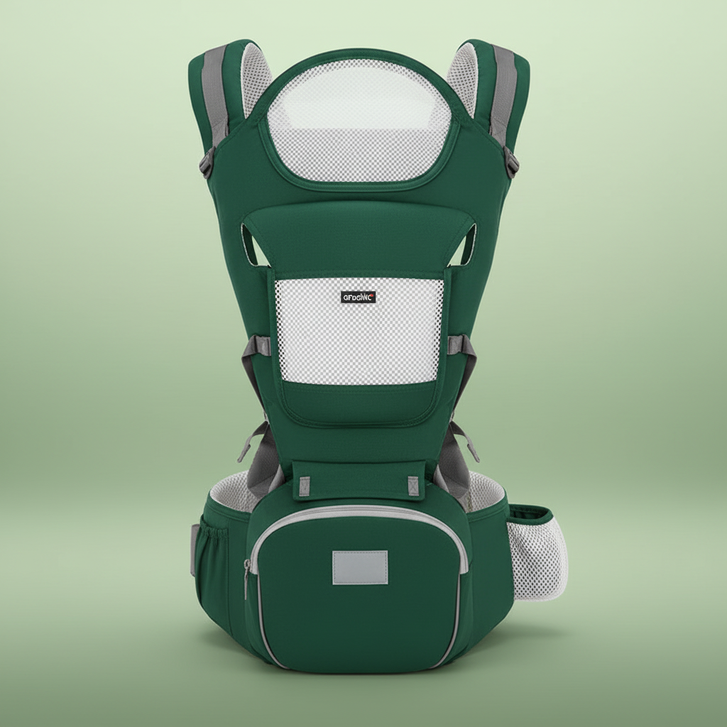 Green Baby CarrierAll-Season Baby Carrier & Hip Seat BabyGears