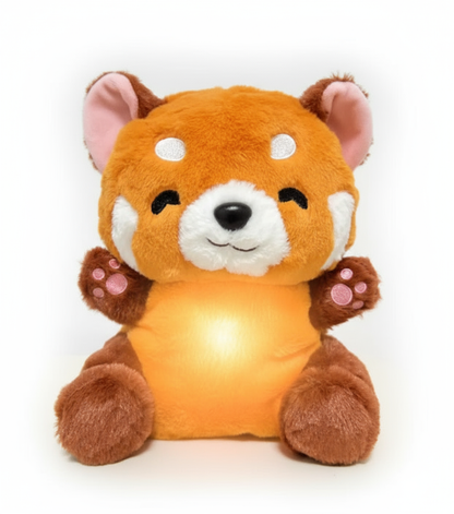 Red Panda Plush Toy with Musical Lights & Breathing