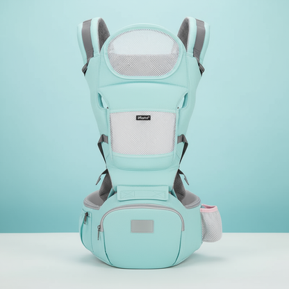 Light Blue Baby CarrierAll-Season Baby Carrier & Hip Seat BabyGears