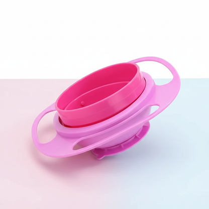 Baby suction bowl angle view showing depth and suction base