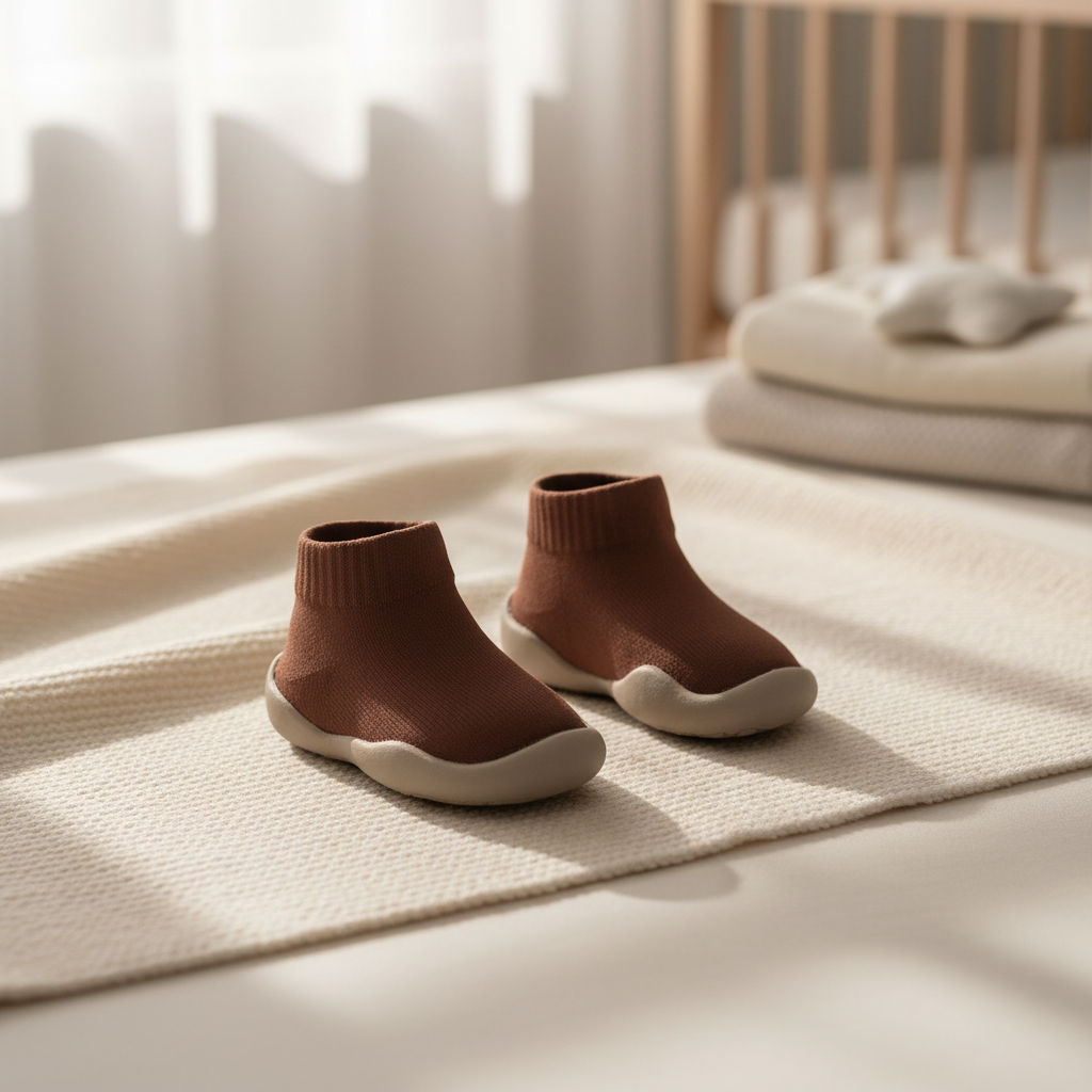 Premium Chocolate Brown Baby Shoes