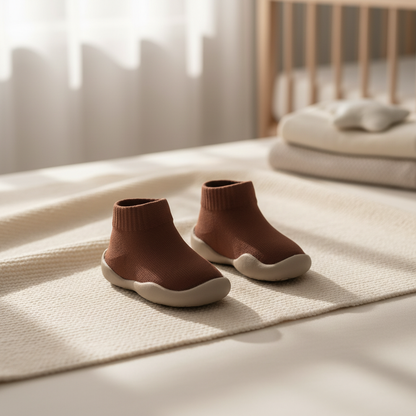 Premium Chocolate Brown Baby Shoes
