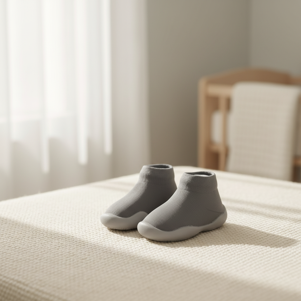 Premium Gray Baby Shoes