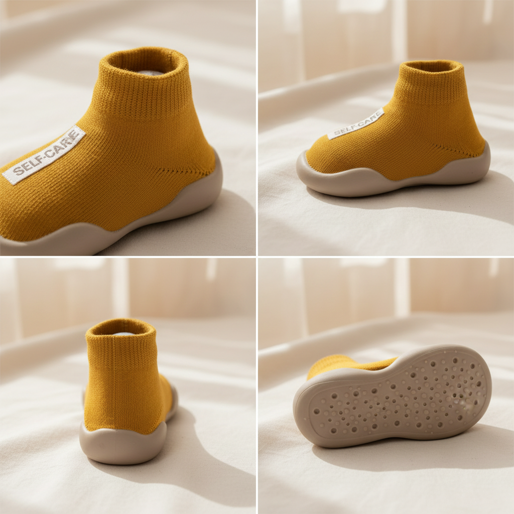 Premium Mustard Yellow Shoes Multi-Angle View
