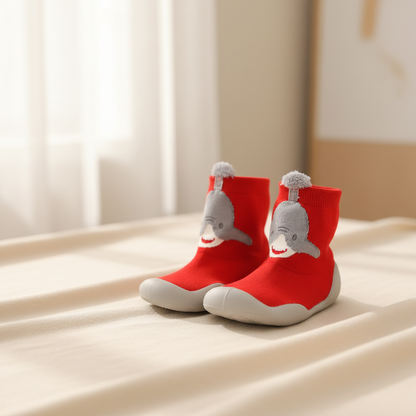 Premium Red Shark Baby Shoes
