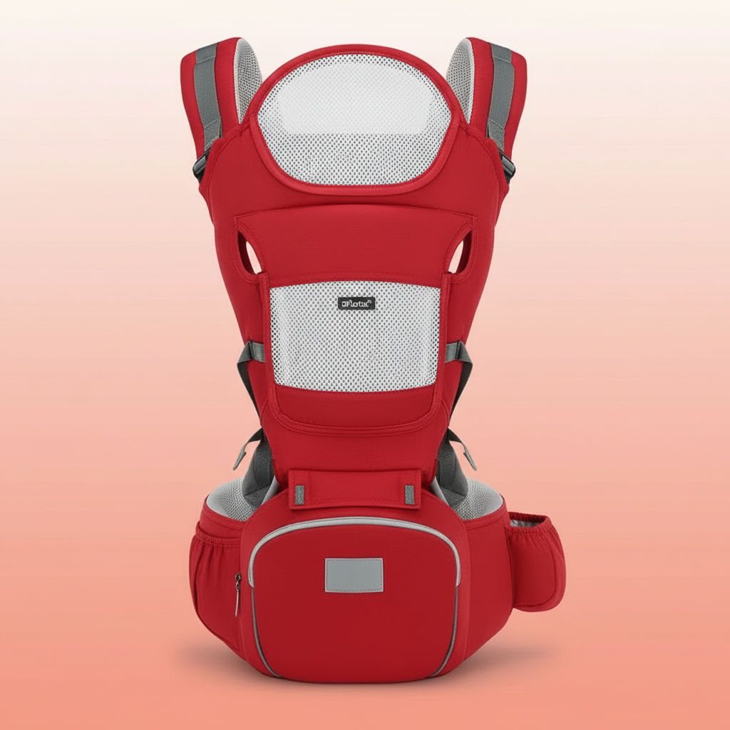 Red Baby CarrierAll-Season Baby Carrier & Hip Seat BabyGears